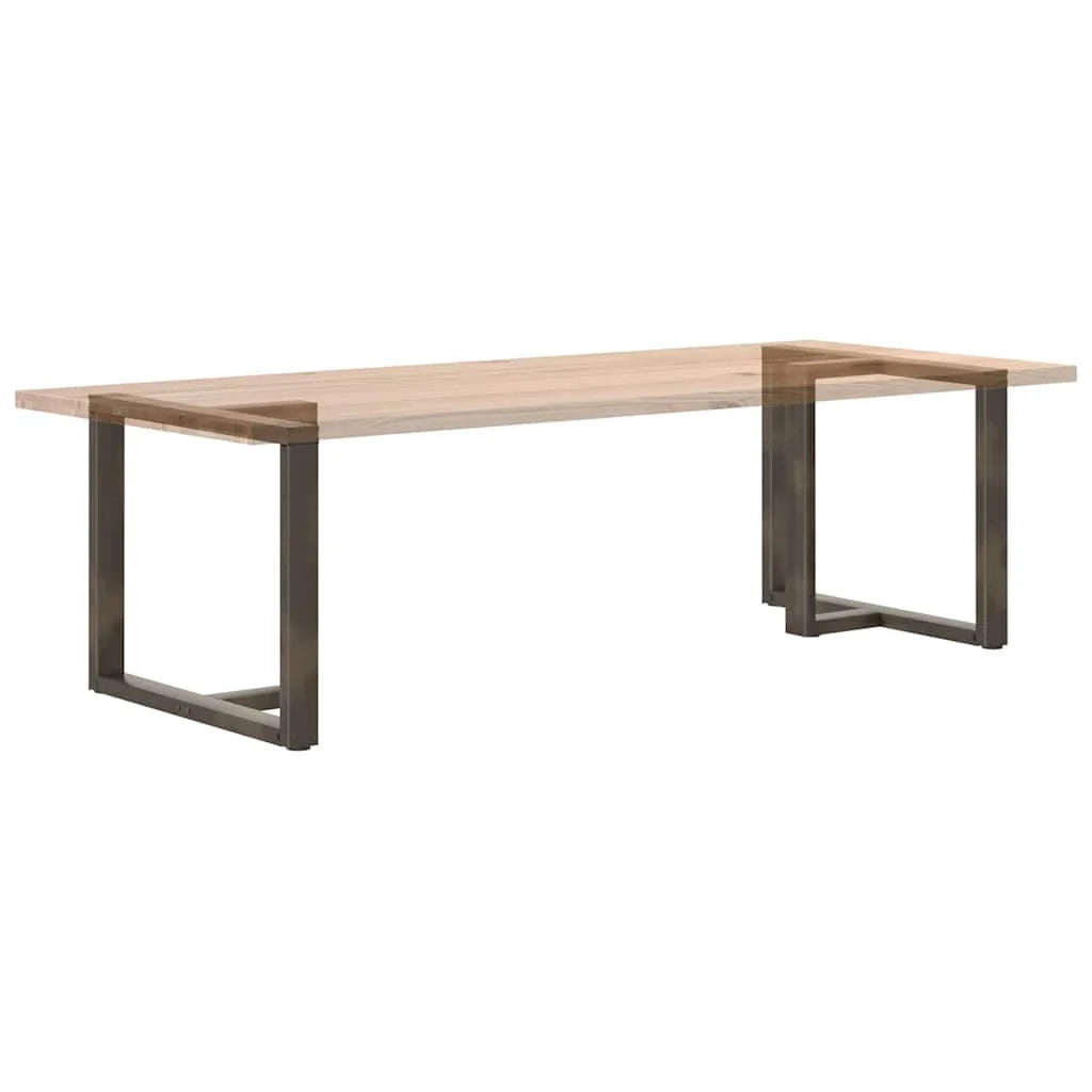 Set di 2 gambe per tavolo regolabili a forma di T 90 x 35 x 73 cm design moderno acciaio nero cucina 02_0057333
