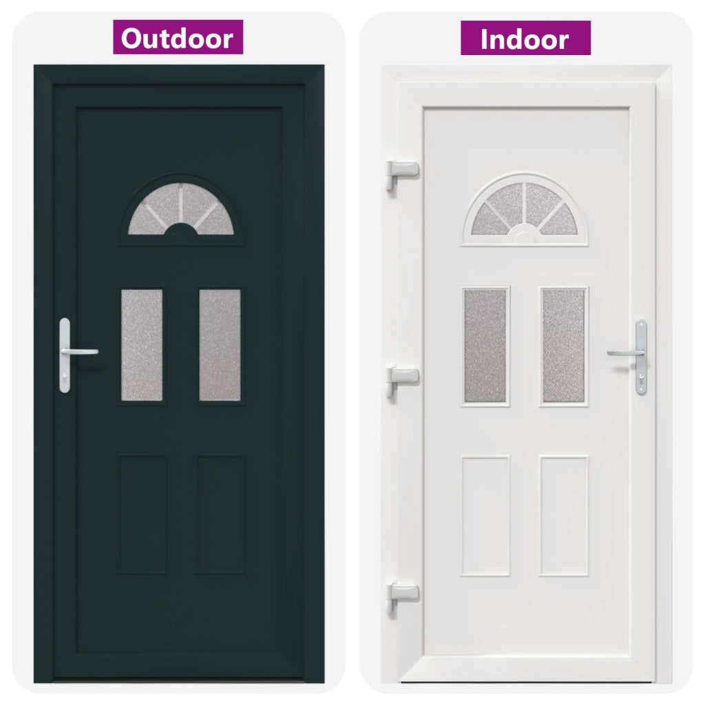 Porta Frontale Antracite 110 x 210 cm PVC 3445746