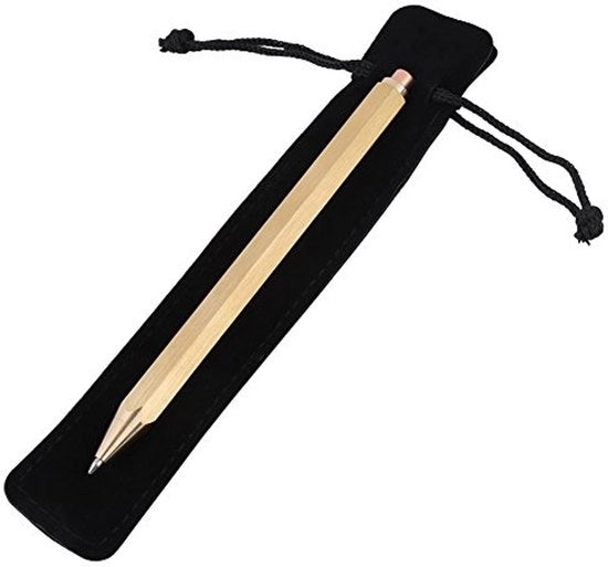 Penna con Ossatura in Ottone - Supporto di Alta Qualità - Duraturo - Con G2 - Per Scrivere con Comodità - Resistente alle Sporcature - Stilografica