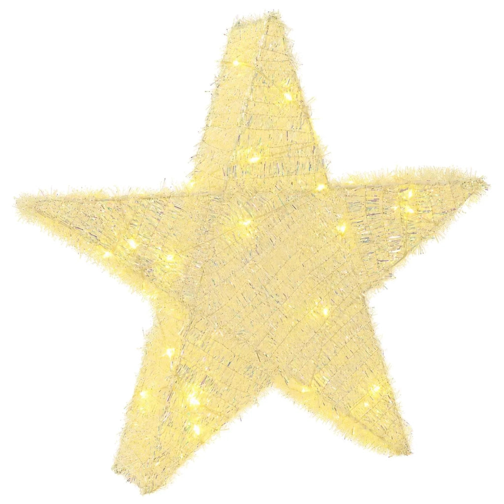 Stella di Natale 3D 50 LED Bianco caldo 55 x 53,5 x 10 cm 42049712