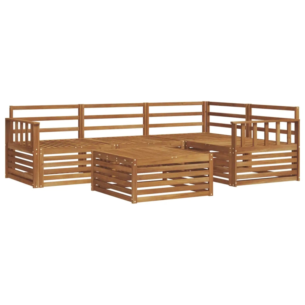 Set di divani da esterno 5 pcs Naturale