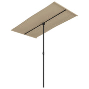 Ombrellone da esterno con palo in alluminio 180 x 130 cm tortora 02_0008215