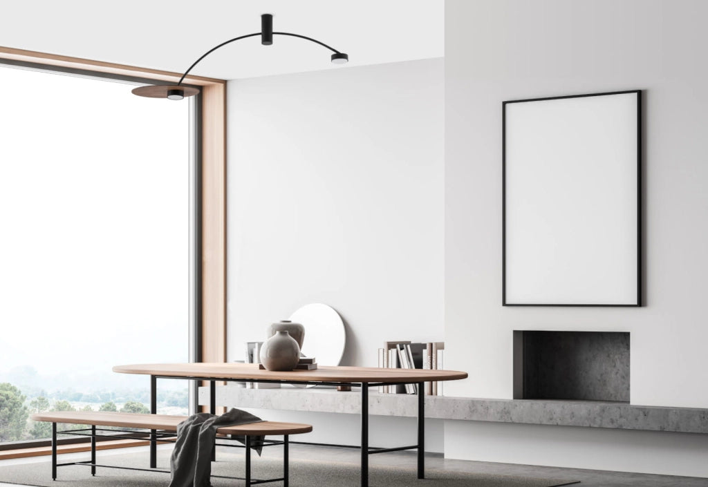 Plafoniera moderna HEFT 2xGX53 8W nero/legno metallo Nowodvorski