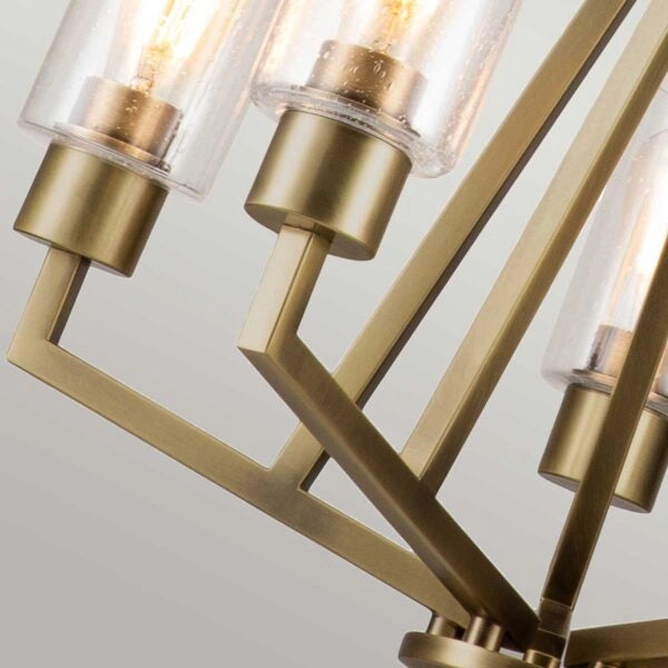 Lampadario in ottone naturale Deryn 5xE27 Kichler