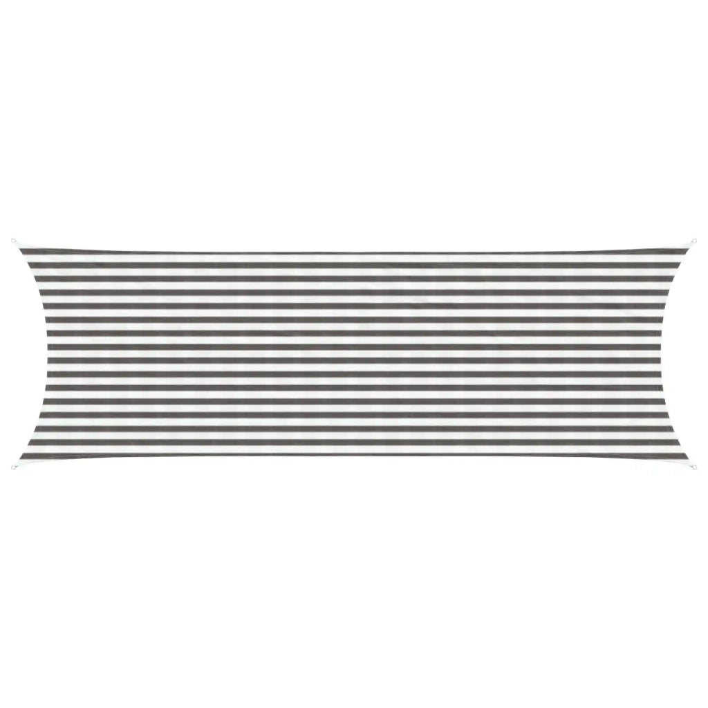 Vela Parasole | Telo Ombra | Vela da ombra Grigio chiaro e bianco 2 x 6 m HDPE
