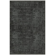 Tappeto ciniglia antiscivolo Vadi antracite decorazione geometrica 160x230 EFFEZ