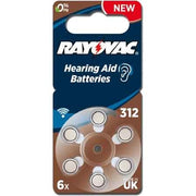PILA PER ACUSTICA 'RAYOVAC 312' Blister 6 Pezzi - 10 confezioni