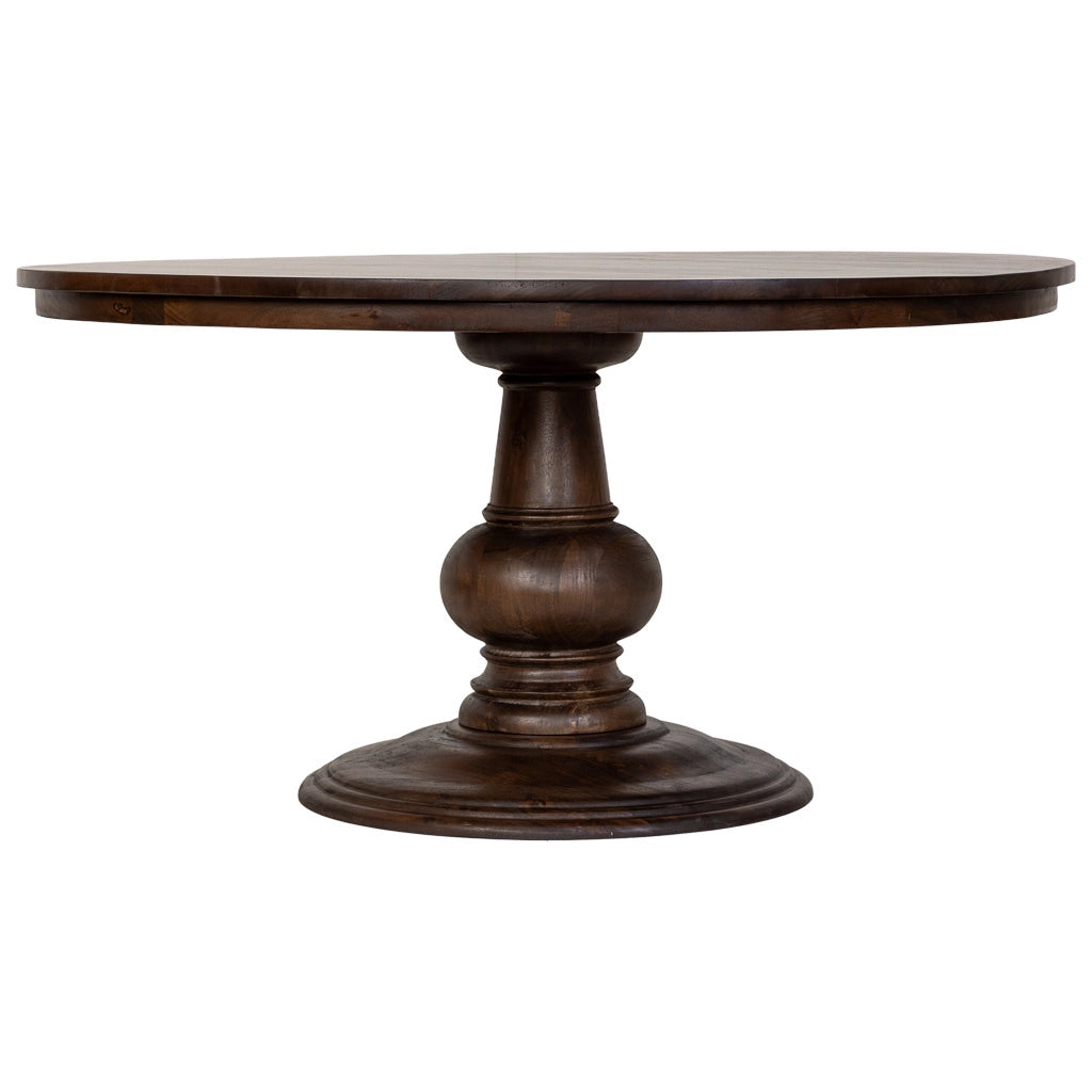 Tavolo da pranzo in legno marrone 150x150x77h cm