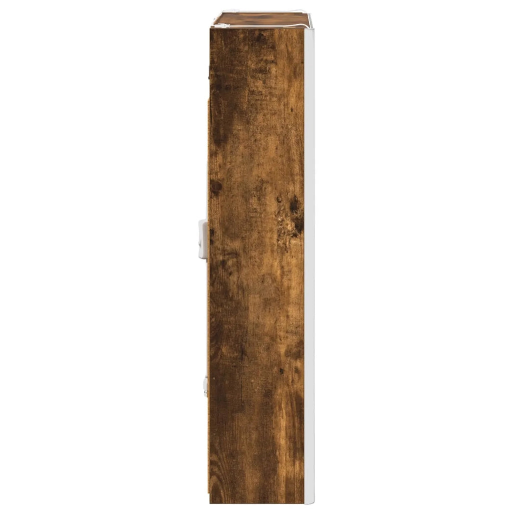 Mobiletto per specchio da bagno Rovere fumé 73.5 x 15.5 x 70 cm 889235