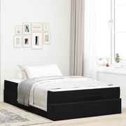Struttura letto con materasso 2 pcs Nero Velluto