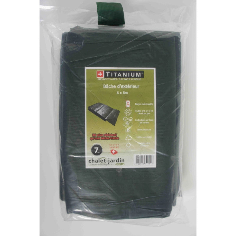 Telo protettivo TITANIUMÂ® verde 6x8m