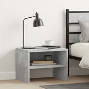 Comodino Grigio Cemento 40x30x30 cm in Truciolato  cod mxl 30631