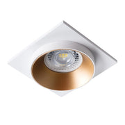 Kanlux SIMEN faretto incasso quadrato bianco oro GU10 35W