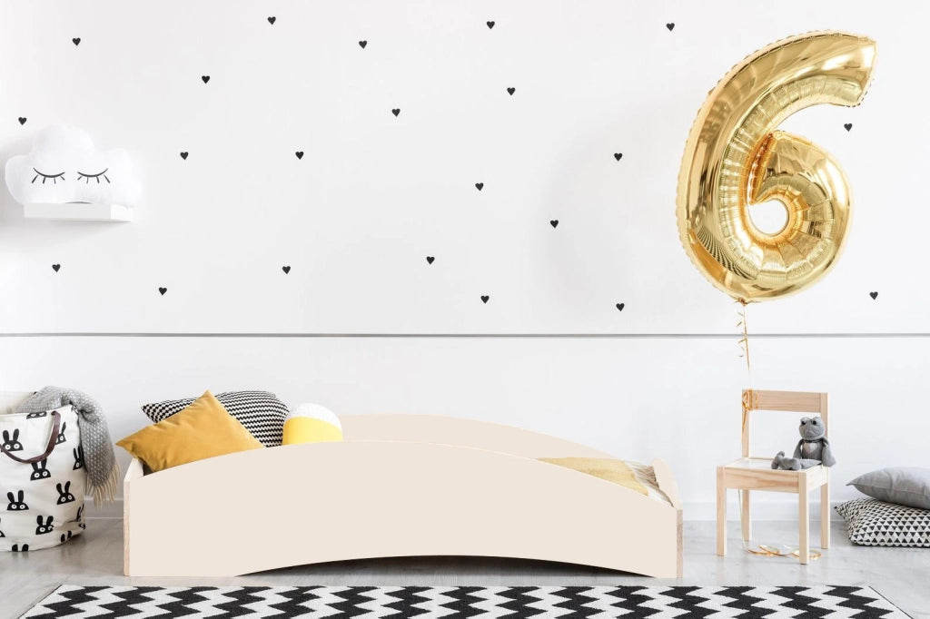 Lettino Montessori ONDA bianco 160 x 80 cm