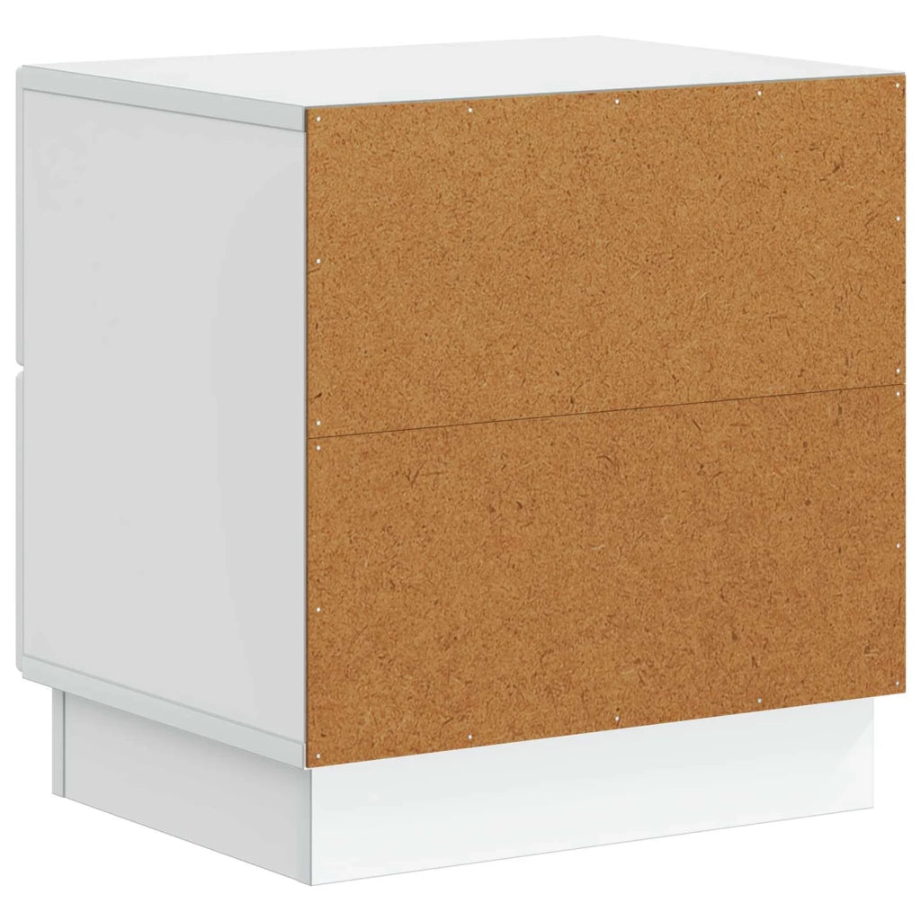 Armadio da Notte con cassetto 2 pcs Bianco 43 x 34,5 x 44,5 cm 895216
