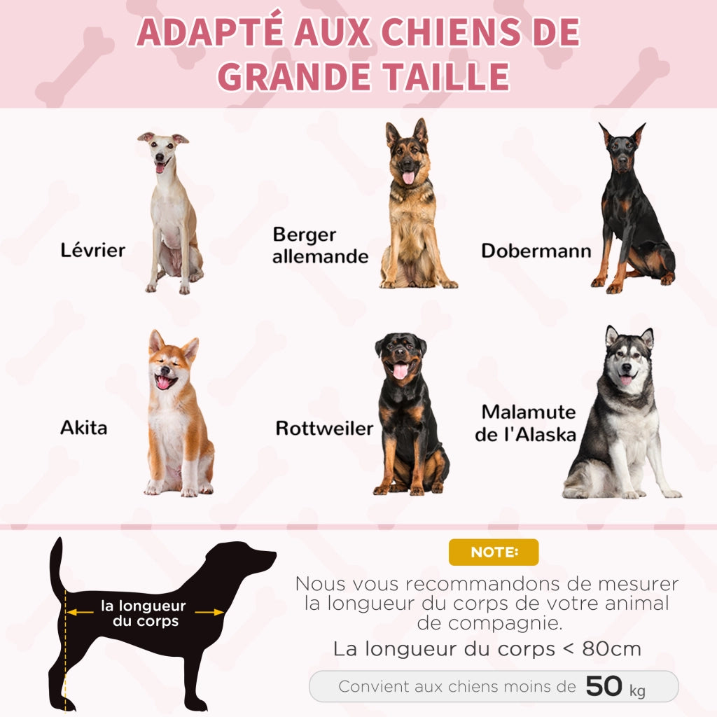 Letto per animali domestici ¨C zephmum ¨C rosso 122x92x23 cm
