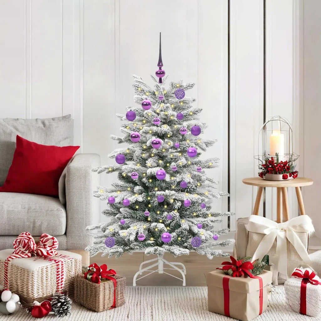 Albero di Natale Artificiale con Rami Pieghevoli Bianco 120 cm 3395628