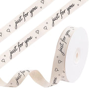 Tessuto di cotone decorativo 2 cm - Biaisband decorativo - Confezione regalo - Artigianato DIY - Biaisband - 20 Metri con stampa "Per te" - Tessuto decorativo