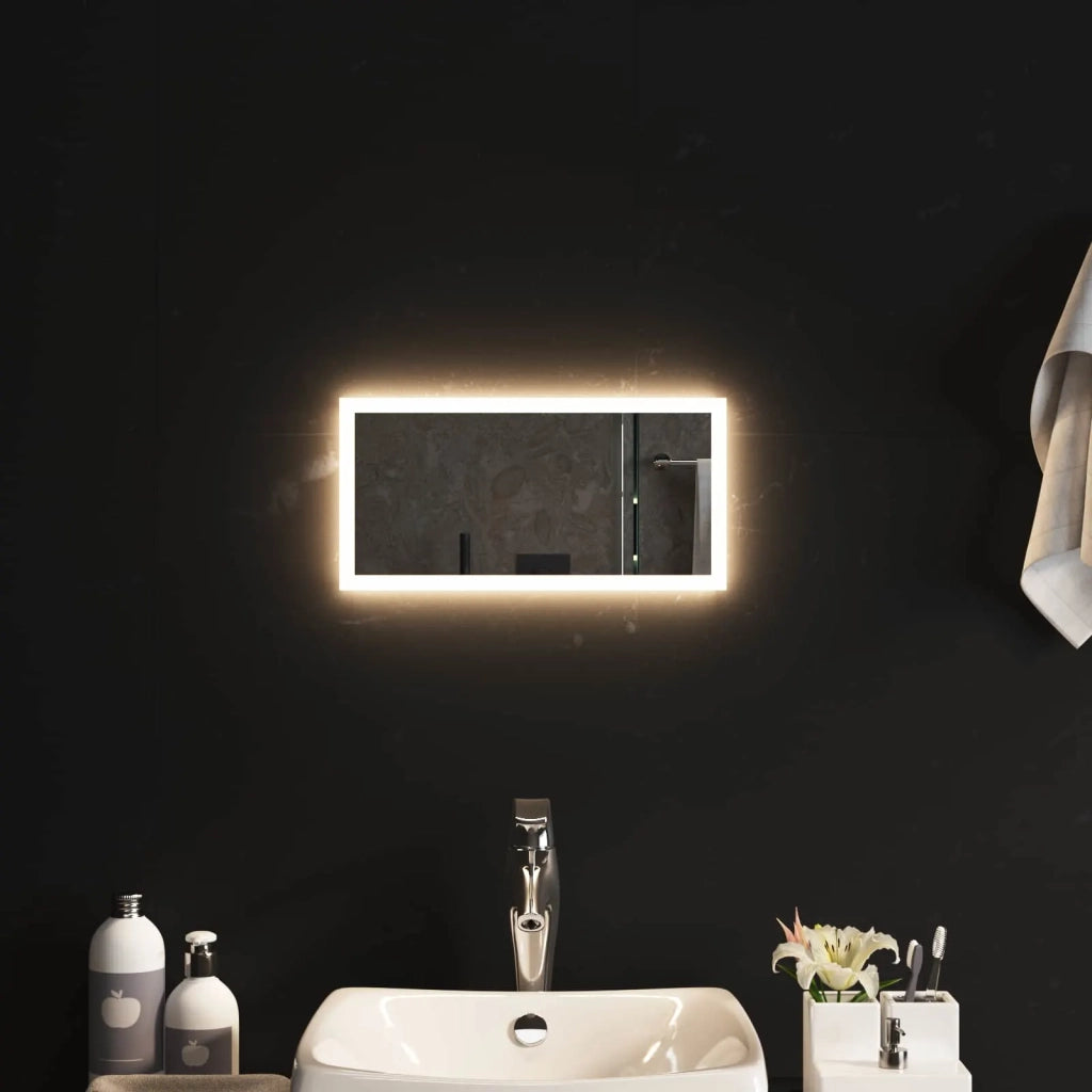 Specchio da bagno LED Trasparente 40 x 20 cm vetro temperato 42045810