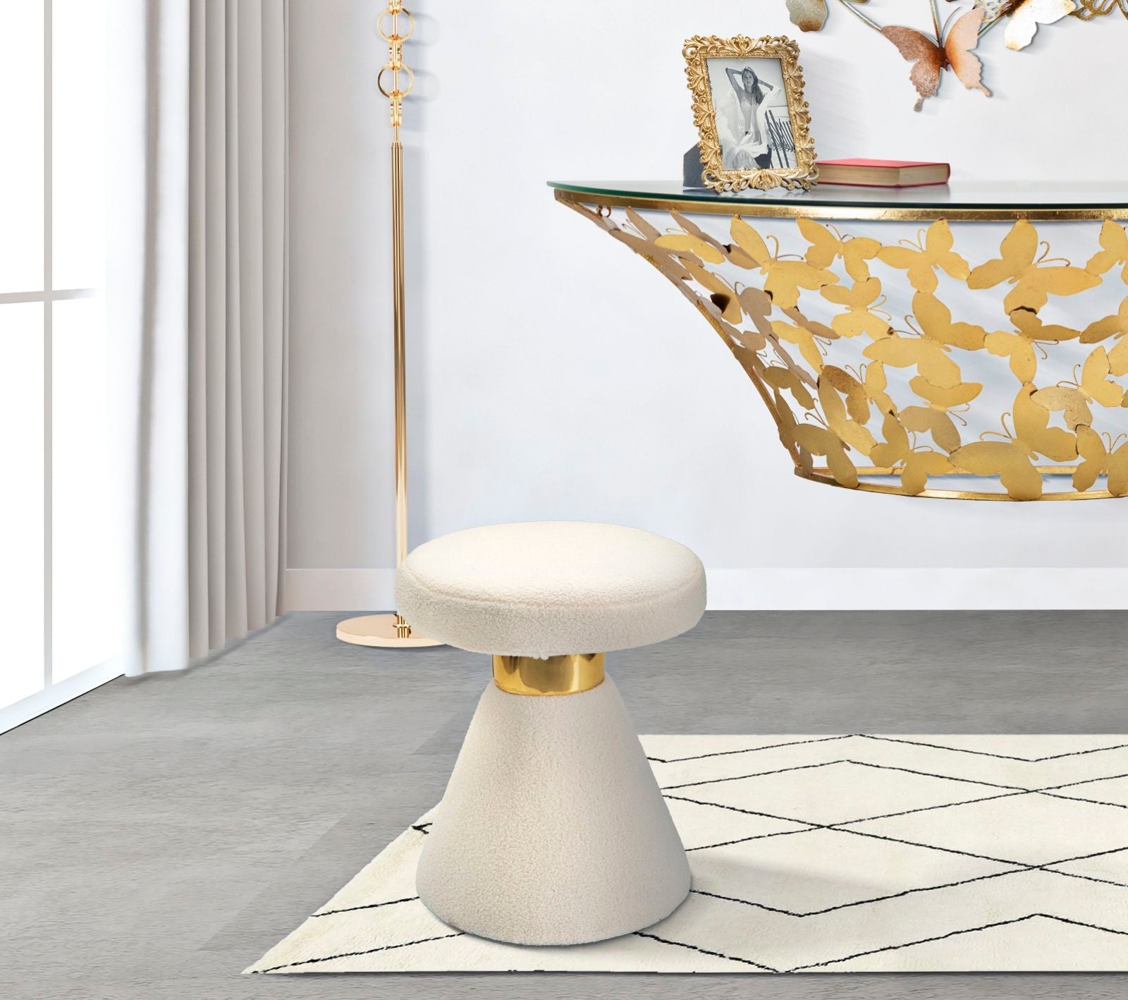 Tavolinetto Iceland Ø 42x51 cm in Legno