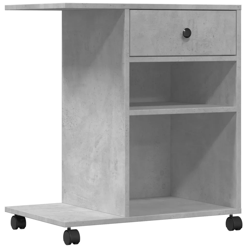 Supporto per Stampante con Ruote Grigio Cemento 60x40x68,5 cm CFW4300229