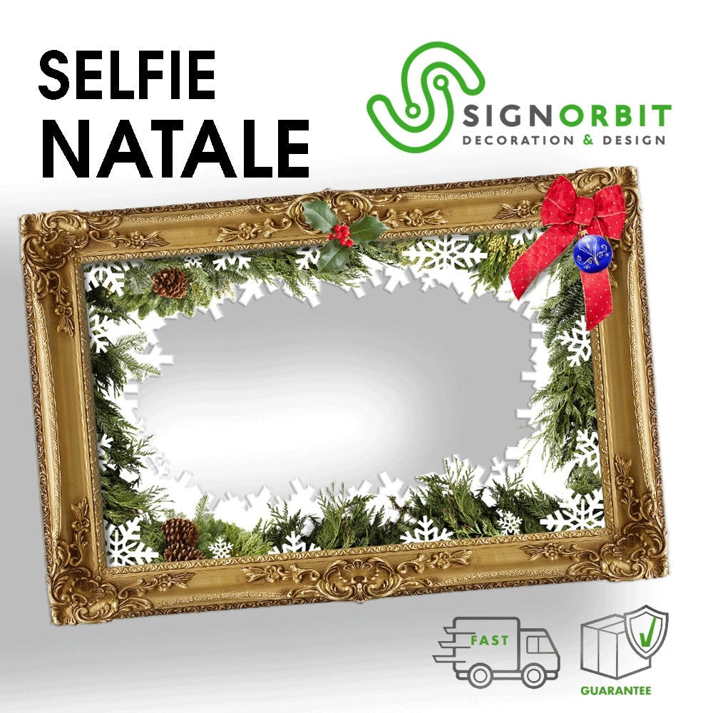 Cornice selfie NATALE Misura: 70X50 cm