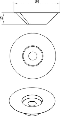 Camino a Bioetanolo da Pavimento Ø60 cm in Acciaio Bianco