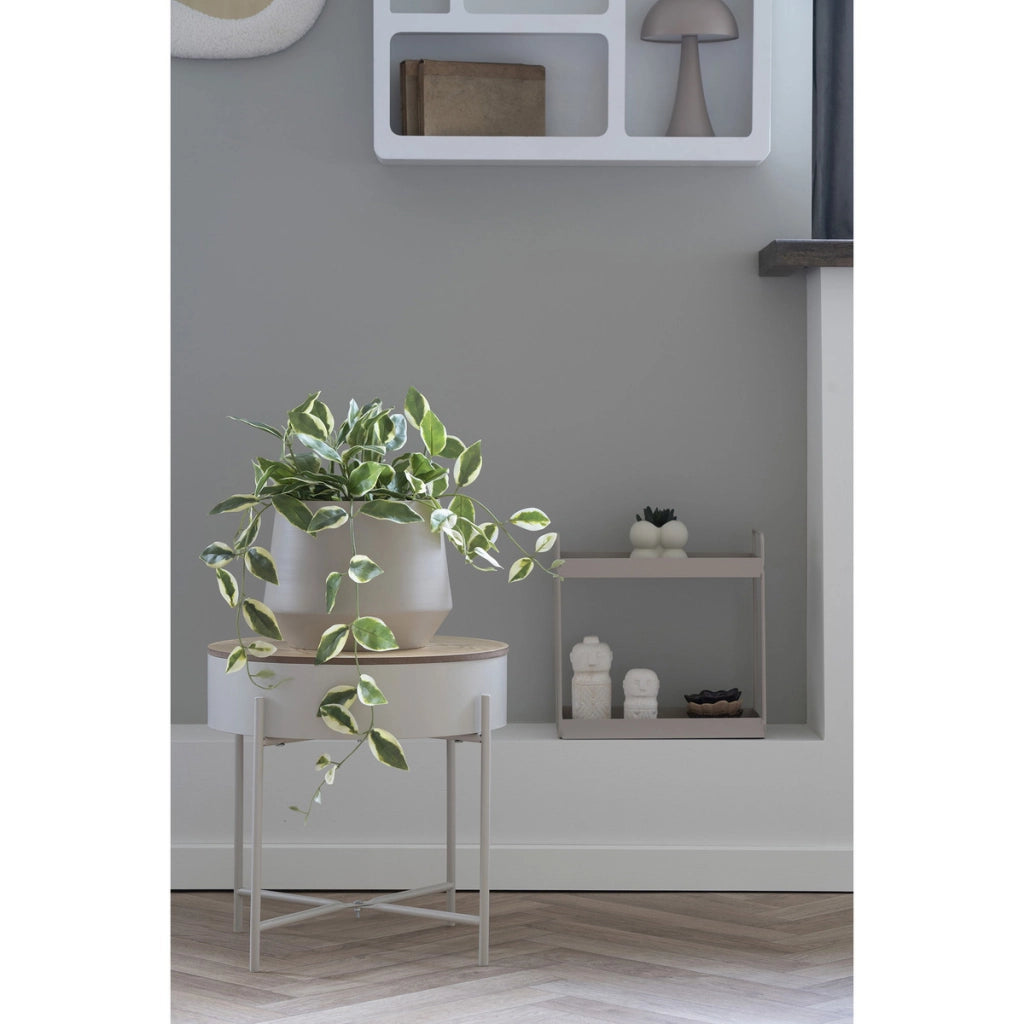 Tavolino Sisco, Beige, Truciolare Melaminico, 40x40x40 cm