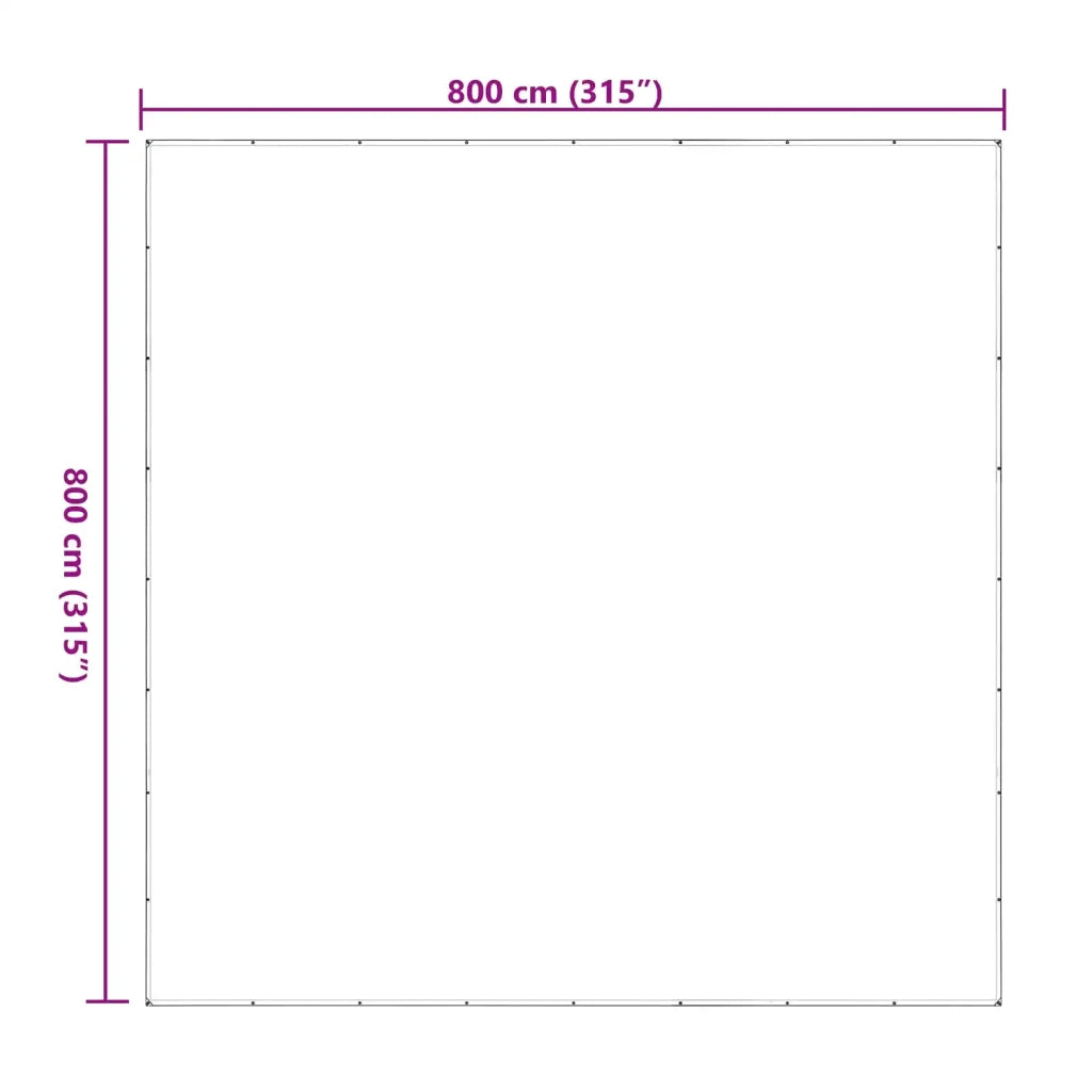 Copertura per Piante Trasparente 8 x 8 m PE CFW1273818