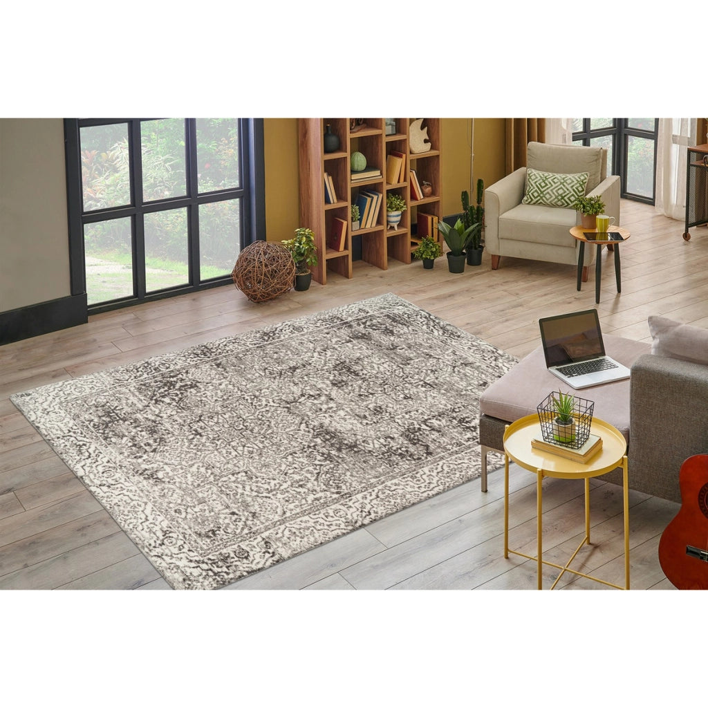 Tappeto di design Davio 200 Grigio in poliestere