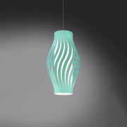 Sospensione Moderna Helios Polilux ® Verde Pastello 1 Luce E27 H40Cm