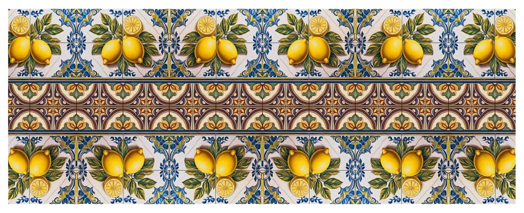 Tappeto Cucina Antiscivolo Made in Italy Passatoia Antimacchia Multiuso Corridoio Soggiorno Lavabile in Lavatrice - 50x400 - 164Lemonade