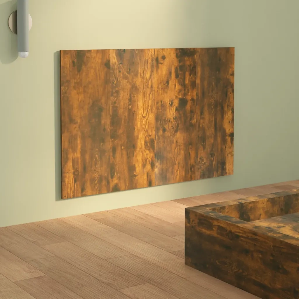 Testiera Letto Rovere Fumo 120x1,5x80 cm in Legno Multistrato 816970