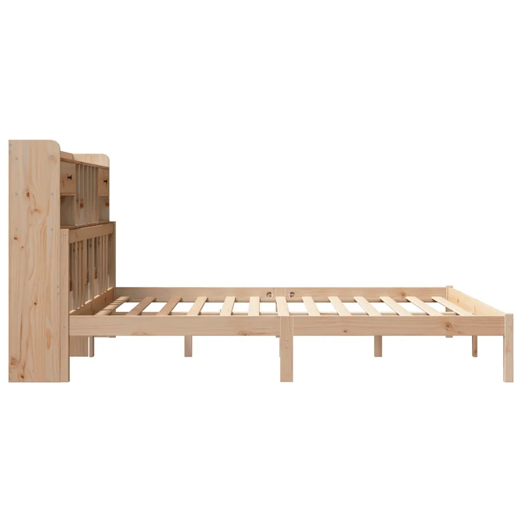 Letto Libreria senza Materasso 180x200 cm in Legno di Pino 3322347