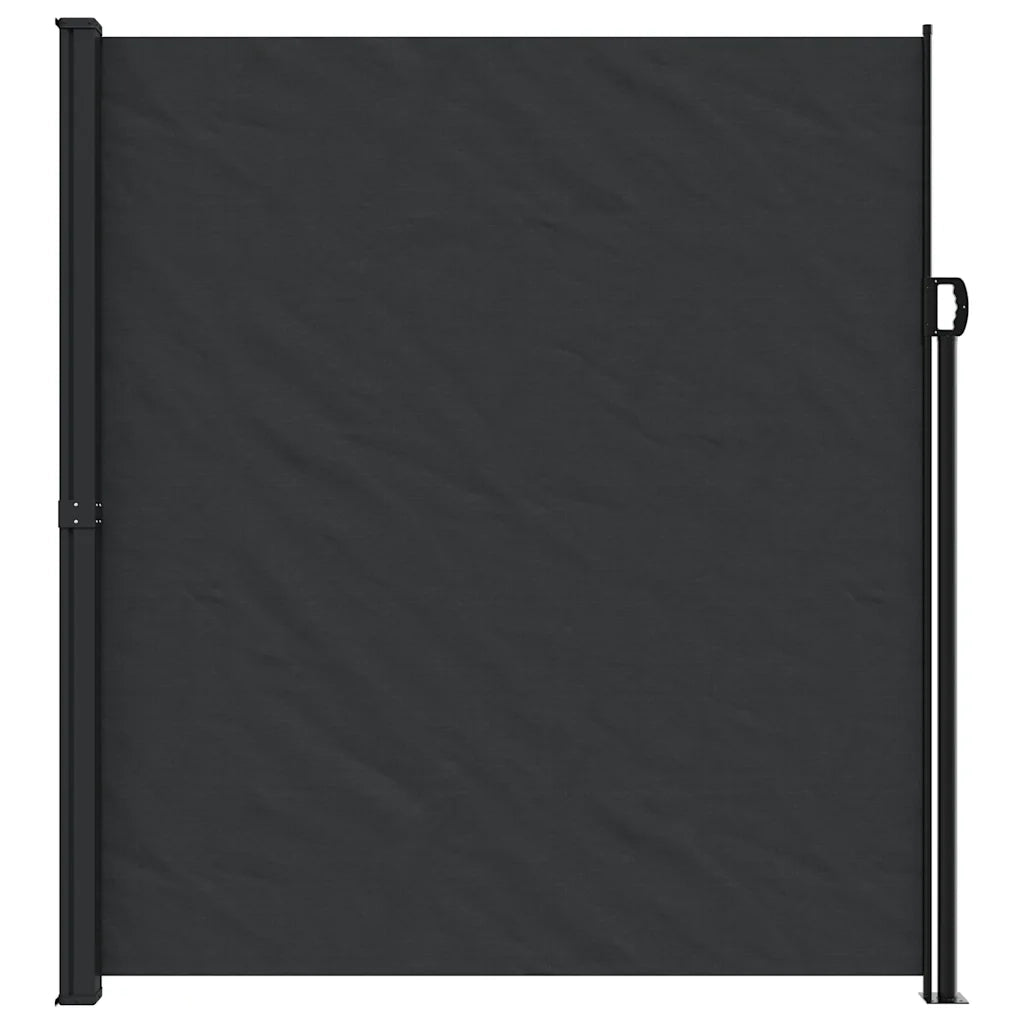 Tenda da Sole Laterale Retrattile-Tenda parasole per balcone per giardino Nera 220x300 cm