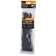 Trade Shop - Set 60 Pz Fascette Cavi Cavo Nero Stringenti In Plastica Nylon 2.5x100 Mm 92379 -