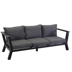 Divano 3 Posti 193x78xh84 cm in Alluminio Riverton Antracite