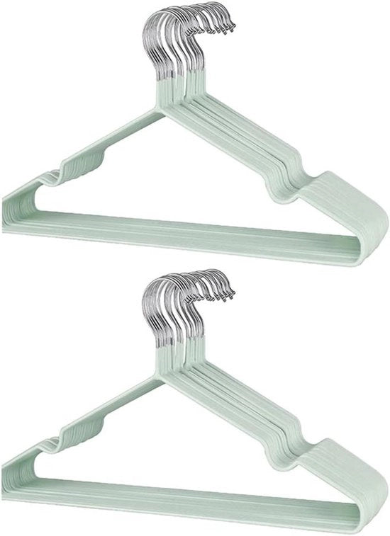 Hangers in metallo rivestiti in gomma - Robusti e spazialmente efficienti - Per armadi e rastrelliere per capi