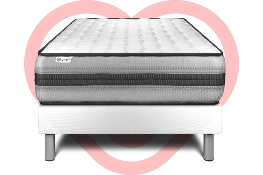 Letto con materasso VITAL POWER RECOVER 120 x 200 cm Rete kit Bianco