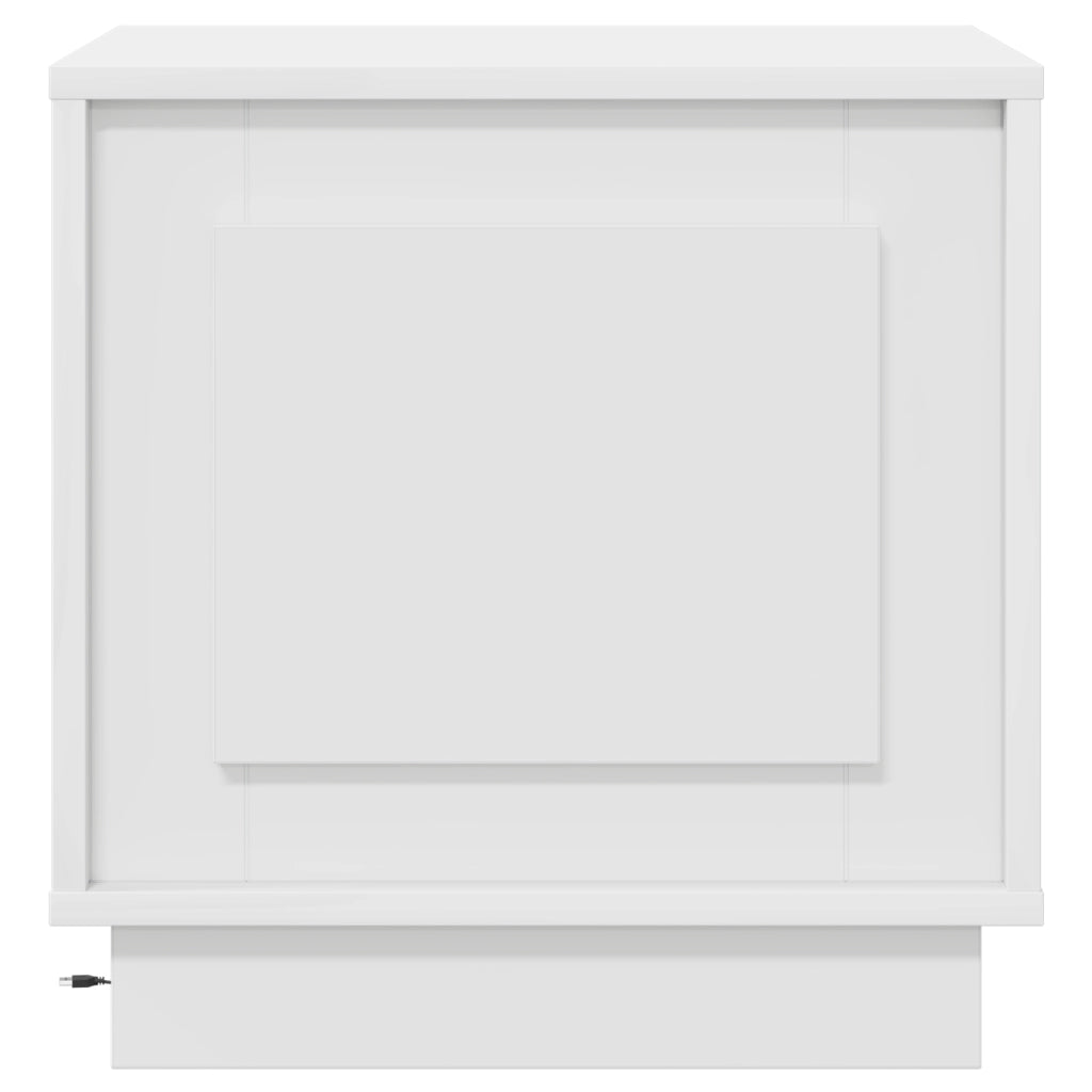 Comodino con LED Bianchi 44x34,5x45 cm