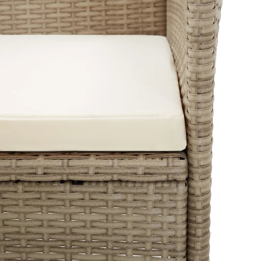 Set Mobili da Pranzo per Giardino 5 pz Beige  cod mxl 45983
