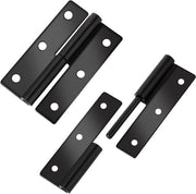 Pannelli di chiusura in acciaio inox nero 63 cm - Set di 2, rimovibili e robusti