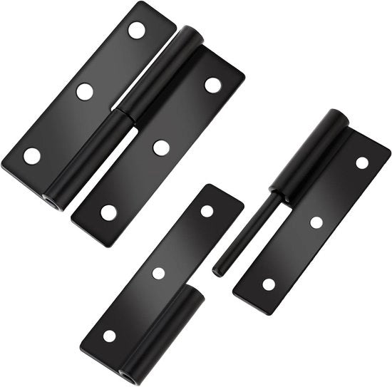 Pannelli di chiusura in acciaio inox nero 63 cm - Set di 2, rimovibili e robusti