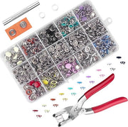 Set di 200 kit di chiusure a pressione 10 mm con attaccapunta, 10 colori di chiusura a pressione senza cucitura per abbigliamento, spille per bambini per cucire abiti, giacche, jeans, borse handmade