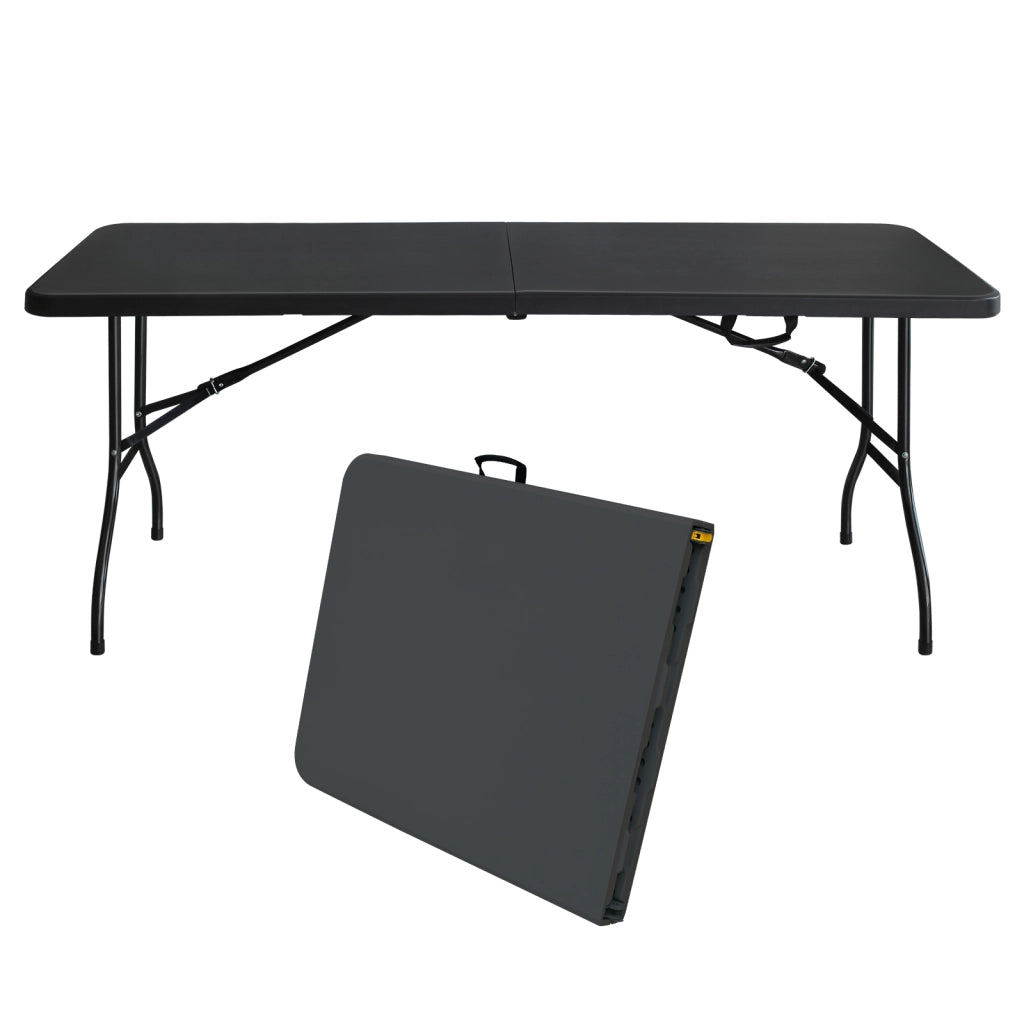 Tavolo Pieghevole Portatile ¨C MINIMAL ¨C Nero, 135 kg, Campeggio/Esterno