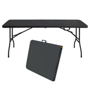 Tavolo Pieghevole Portatile ¨C MINIMAL ¨C Nero, 135 kg, Campeggio/Esterno