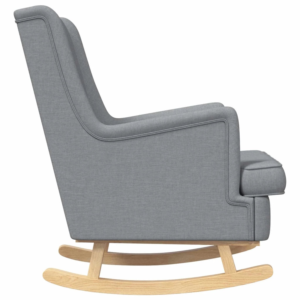 Sedia a dondolo Grigio chiaro 62 x 80 x 85 cm Tessuto CFW9077645
