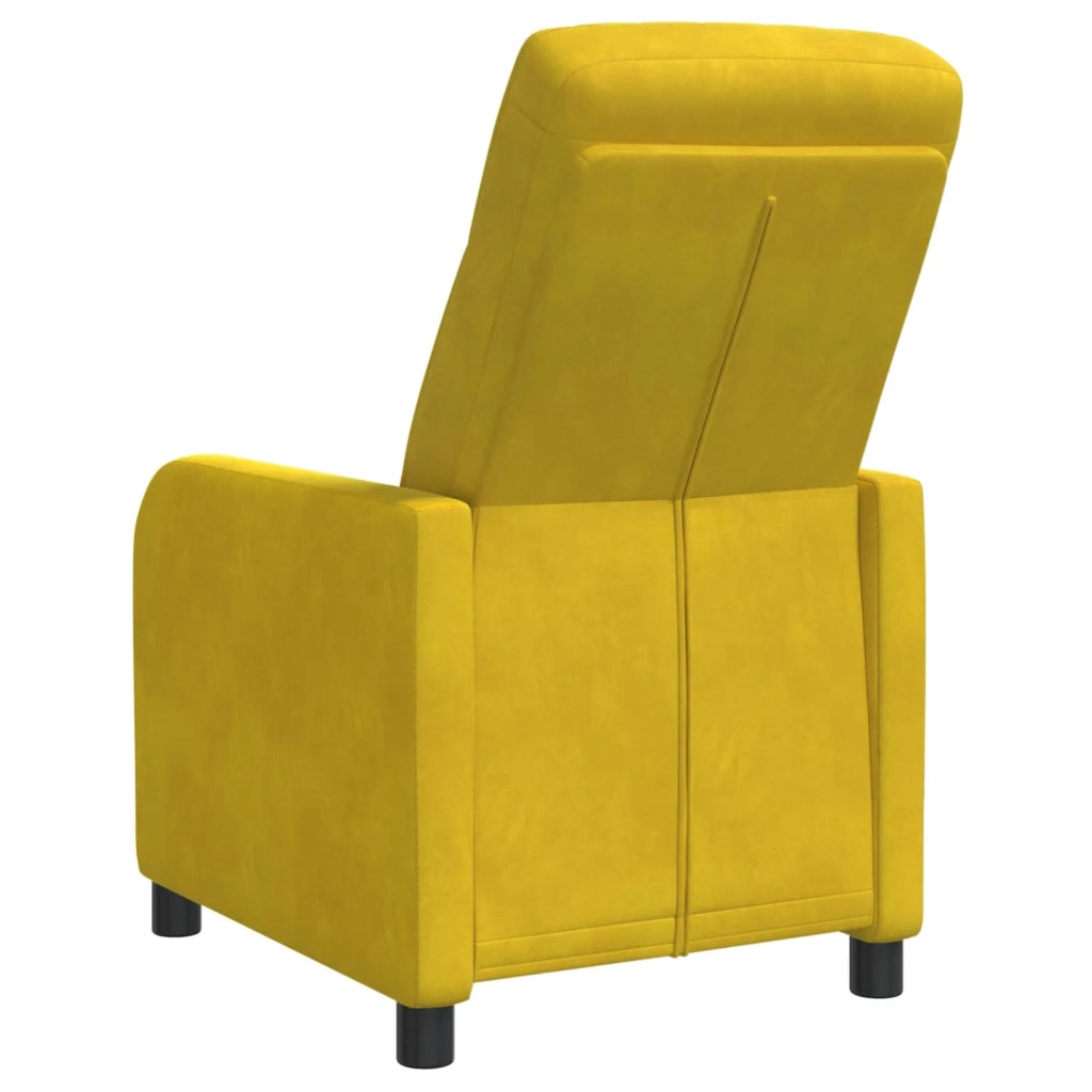 Divano Sedia-Poltrona reclinabile Giallo Velluto (V)