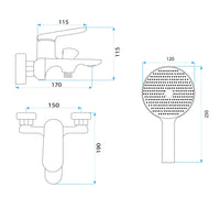 Rubinetto Da Vasca Rea Marco Black