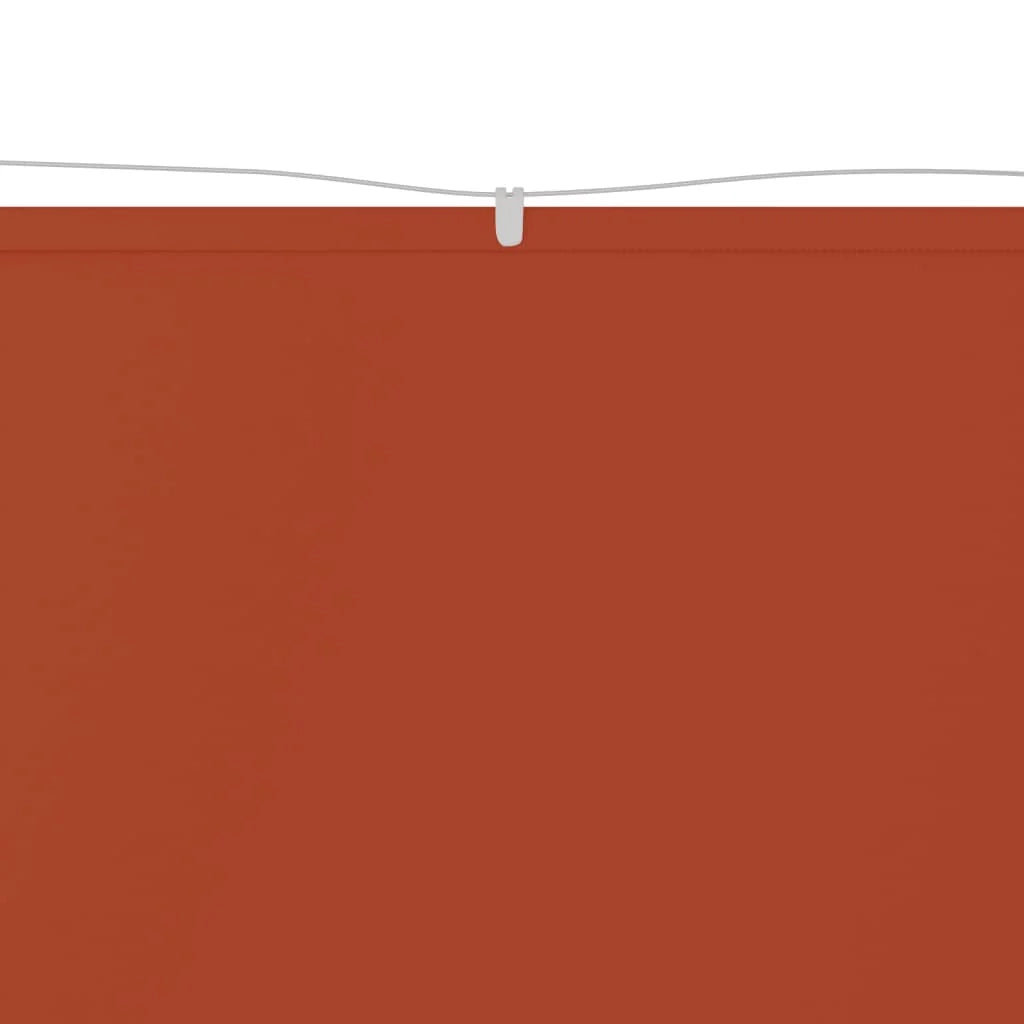 Tenda da sole verticale in terracotta 100x1200 cm tessuto oxford 02_0007654